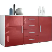 Vladon Sideboard, Bordeaux, 139x72x35 cm, Wohnzimmer, Kommoden & Sideboards,