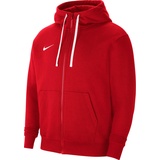Nike Herren M Nk Flc Park20 Fz Hoodie Sweatshirt, University Red/White/White, XXL