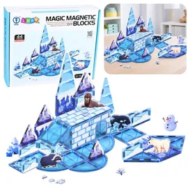Wisam Magnetische Bausteine Eisland Tierfiguren 44-tlg.