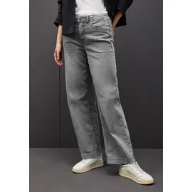 STREET ONE Wide Leg Jeans - Comfort fit / in grau - W32/L30