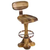 JV Möbel Hocker Holz 42 x 80 x 43 cm Braun