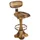 JV Möbel Hocker Holz 42 x 80 x 43 cm Braun