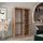 abiks möbel Schwebetürenschrank MONACO 120 x 200 x 62 cm Schwarz