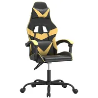 vidaXL Gaming-Stuhl Gold Schwarz