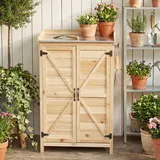 Aoxun Geräteschrank 0,64 x 0,40 m Burlywood