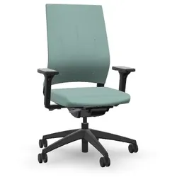 SEDUS .  Bürodrehstuhl - quarterback 2  Mod qb-125 gepolsterte Rückenlehne, Farbe: Era Notation weißgrün (CSE36), weiche Rollen