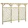 vidaXL Gitterzaun mit Pergola-Oberteil 300 x 50 x 200 cm Braun