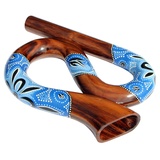 Rund Reise Didgeridoo Horn Travel Didge Did104 blau