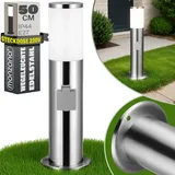 monzana MONZANA® Außenleuchte Edelstahl E27 Außen Garten Wegeleuchte Gartenleuchte Beleuchtung Outdoor