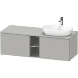 Duravit D-Neo Konsolenwaschtischunterbau wandhängend Betongrau Matt 1400x550x459 mm - DE4950R7007000 DE4950R70070000