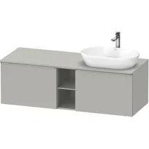 Duravit D-Neo Konsolenwaschtischunterbau wandhängend Betongrau Matt 1400x550x459 mm - DE4950R7007000 DE4950R70070000