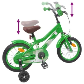 vidaXL Kinderfahrrad 14 Zoll Farbe Grün