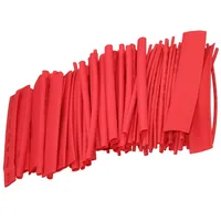 ChiliTec Schrumpfschlauch-Sortiment 100-teilig Schrumpfrate 2:1 10cm lang rot