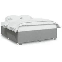 VidaXL Bettgestell ohne Matratze Hellgrau 200x200 cm Stoff2097208