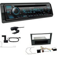 Kenwood CD-Receiver Radio DAB+ Bluetooth für Opel Astra H charcoal mit Canbus