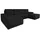 Sofnet Wohnlandschaft Cord 2-Sitzer Schwarz