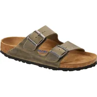 Birkenstock Arizona Weichbettung Nubukleder geölt faded khaki 43
