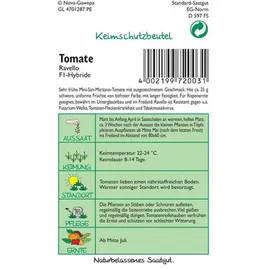 Samen Pfann G878 Tomate Mini-San Marzano Ravello Tomatensamen