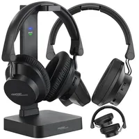 auvisio Funk-Kopfhörer kabellos: 2 Digitale Funkkopfhörer & Hörverstärker, 98 db TV-Modus, Ton-Balance (Schnurlosre Kopfhörer, komfortable TV)