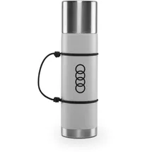 audi collection shop Audi 3292400800 Wasserflasche Trinkflasche Isolierflasche Ringe Logo, 680 ml, grau