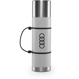 audi collection shop Audi 3292400800 Wasserflasche Trinkflasche Isolierflasche Ringe Logo, 680 ml, grau