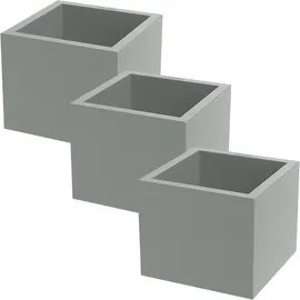 ethick Blumentopf Quadratisch 38 38 x 38 x 32 cm Grau