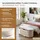 Blumtal Sitzhocker Blumtal Samt 45 x 42,5 x 110 cm Beige