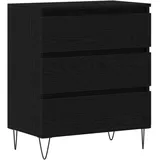 vidaXL Sideboard 60 x 70 x 35 cm Schwarz / Eiche