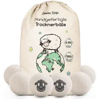 Luana Rose Trocknerbälle 100% Schafwolle Set 6 Stück