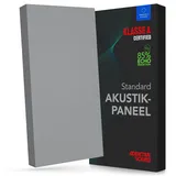 Addictive Sound Schallabsorber Wand Standard, Studioqualität-Akustikpaneel mit Akustikwolle, Klasse A Schallabsorption, EU-produziert, Montageset Wand/Decke, 100x50x11 cm, 7 kg, Light Grey