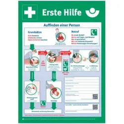 Anleitung zur Ersten Hilfe Auffinden einer Person, Typ: 02400