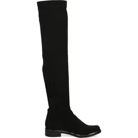 CAPRICE Damen Overknee Stiefel Kleiner Absatz Vegan, Schwarz (Black Stretch), 41 EU - Gr.: