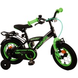 TPFSports Thombike Kinderfahrrad - Jungen 12 Zoll - Rücktritt + Handbremse - Schwarz/Grün