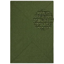 HANSE HOME Northrugs Trenzado In- & Outdoor Teppich Wetterfest – Pflegeleicht Handmade-Look für Innen und Außen Gewebter Outdoorteppich Läufer für Balkon, Wohnzimmer, Garten – Grün, 80x150