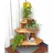 Promadino Blumentreppe Eckelement 87 x 59 cm Braun