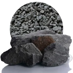 Grauwacke Ziersplitt anthrazit 60-150 mm - 25 kg Sack