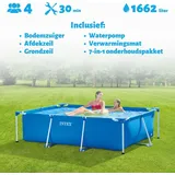 Intex – Schwimmbecken mit rechteckigem Rahmen – 220 x 150 x 60 cm – im Lieferumfang enthalten Accessoire CB97
