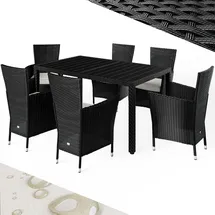 CASARIA Garten-Essgruppe 6-tlg. Schwarz