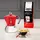 Bialetti Moka Induction 2 Tassen rot/silber