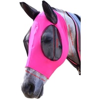 JIAHUA Pferdefliegenmaske Pferde Fliegenmaske Fliegenschutzmaske Für Pferde Mit Ohrenschutz Bequeme Atmungsaktive, UV-Schutz Glatte Und Elastische Fliegenmaske In Voller Größe Für Pferde (5 Farbe)