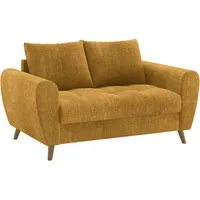 2-Sitzer MR. COUCH "Blackburn II", orange (dolce 9 curry), B:160cm H:71cm T:90cm, Dolce (100% Polyester), Sofas, Wahlweise mit Kaltschaumpolsterung bis 140 kg belastbar