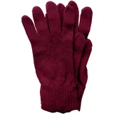 Mississhop 381 Feinstrick Kaschmir-Gemisch Beanie Mütze Slouch/XXL Schal/Handschuhe Bordeaux Einheitsgroesse Handschuhe