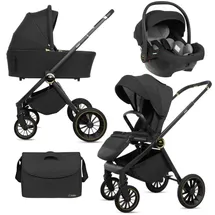 Babylux Kinderwagen 3in1 Set Schwarz