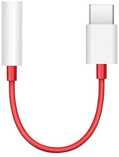 COFI 1453 Adapter Typ-C auf 3,5mm Aux Kabel Stecker Klinke Smartphone-Adapter rot