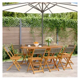 vidaXL Gartenstuhl 47 x 52,5 x 80 cm grau 8 St.