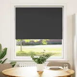 vidaXL Verdunkelungsrollo 105 x 175 cm Schwarz