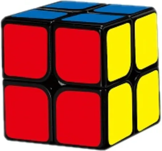 2x2 Traditioneller Sticker Speed Cube, 5,0 CM Profi-Puzzlespielzeug für Anfänger