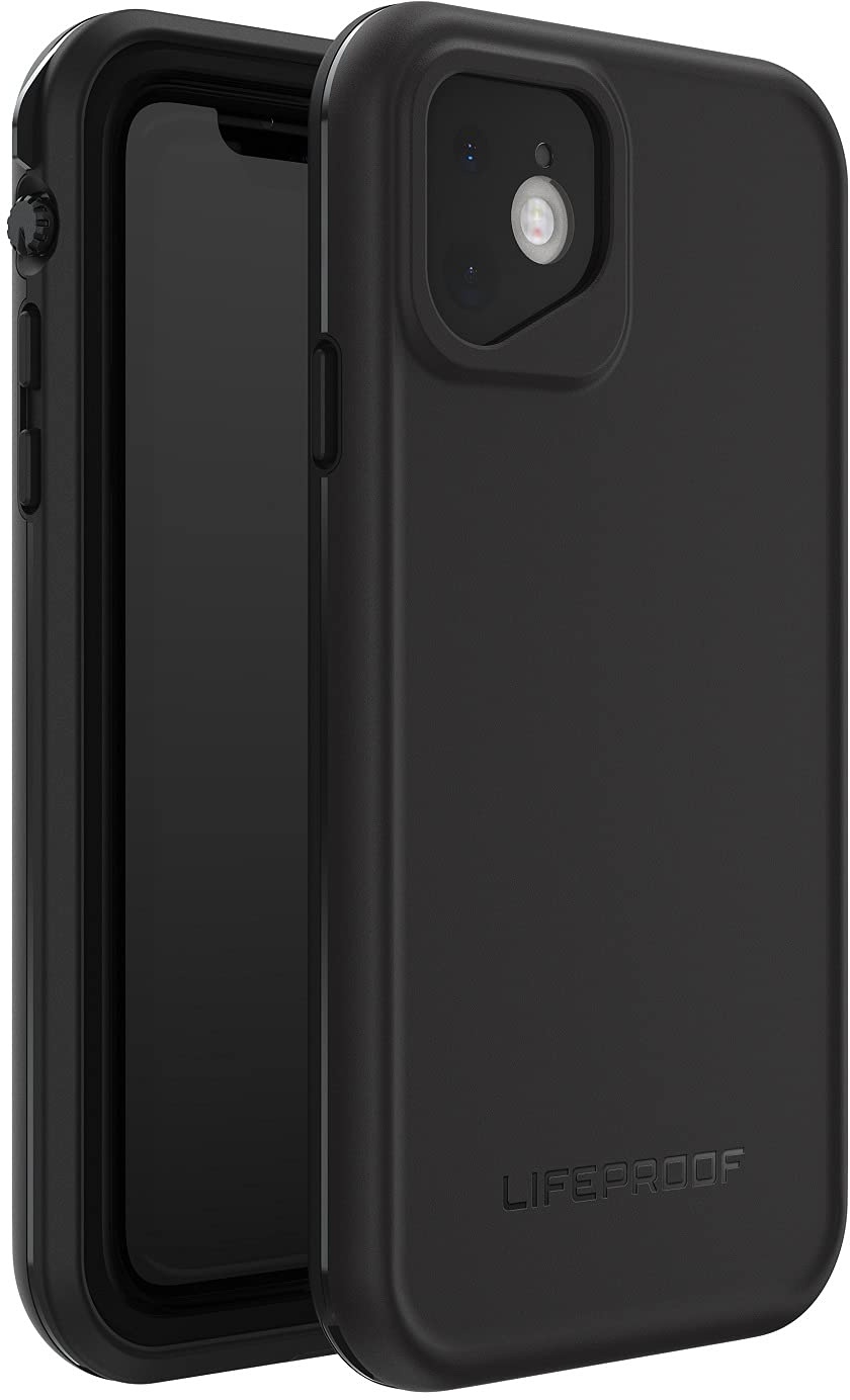 LifeProof Fre Hülle für iPhone 11, Wasserdicht (IP68), stoßfest, schmutzabweisend, Sturzschutz bis 2 Meter, schlanke Hülle mit integriertem Displayschutz, Schwarz