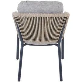 MONDO Gartenstuhl LATEA 60 x 64 x 106 cm grau 1 St.