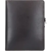 LEONHARD HEYDEN Dakota Schreibmappe Leder 32 cm Laptopfach braun